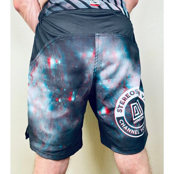HYPNOTIK Stereostar V2 No Gi Fight Shorts Mens Small MMA Rare Dopamine - Picture 2 of 9